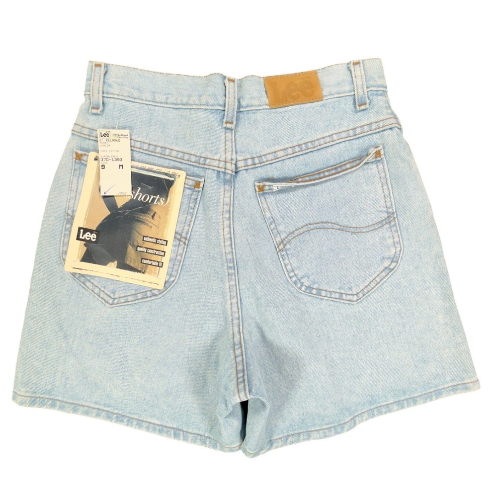 Lee 90s Vintage Relaxed Denim Shorts Junior 9 Light Wash NWT NIB